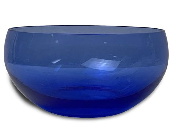 COBALT BLUE SEVRES FRANCE CRYSTAL 8" ROUND BOWL (1 of 3)