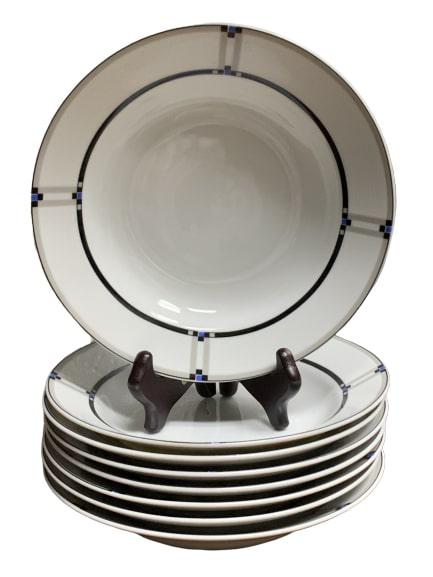 STUDIO NOVA "TANGENT" 8" SOUP BOWLS SET OF (8) (1 of 5)