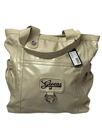 NEW WITH TAGS LARGE BEIGE GUESS TOTE BAG SHOPPER (1 of 2)