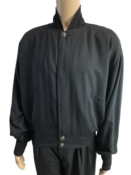 VINTAGE GIANNI VERSACE MEDUSA HEAD BLACK JACKET 54 (1 of 9)