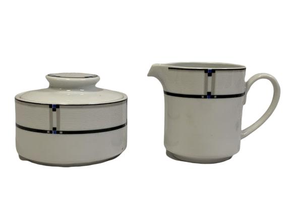 STUDIO NOVA "TANGENT" CREAMER & SUGAR BOWL W/ LID (1 of 5)