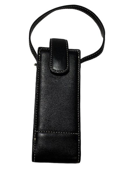coach cigarette case for sale Vintage Coach Black Leather Phone Cigarette Case