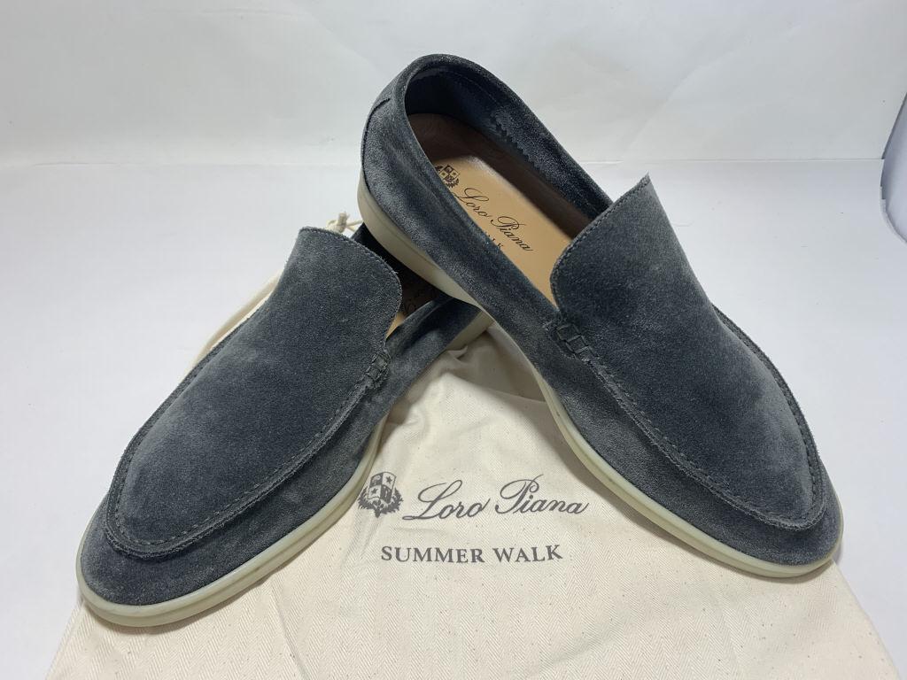 loro piana suede loafers