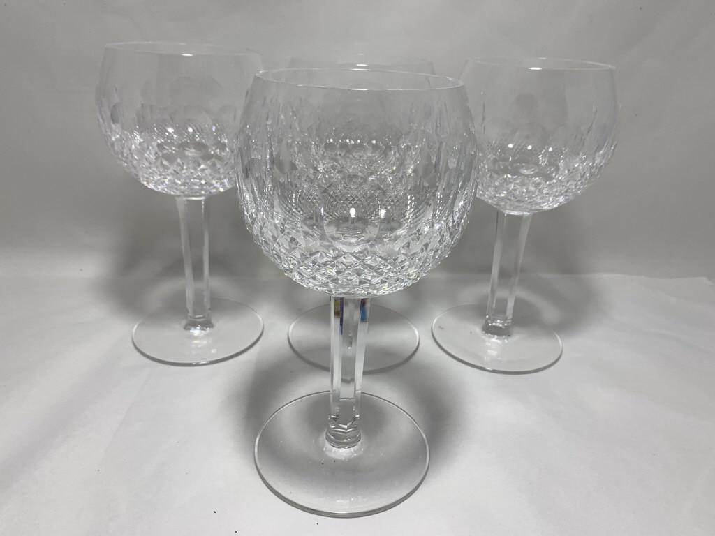 4 WATERFORD "COLLEEN" BALLOON RED WINE GLASSES: 4 WATERFORD "COLLEEN" BALLOON RED WINE GLASSES 7 3/4" VERY GOOD CONDITION