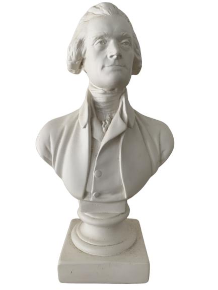 THOMAS JEFFERSON STONE COMPOSITE 13" TALL BUST (1 of 6)