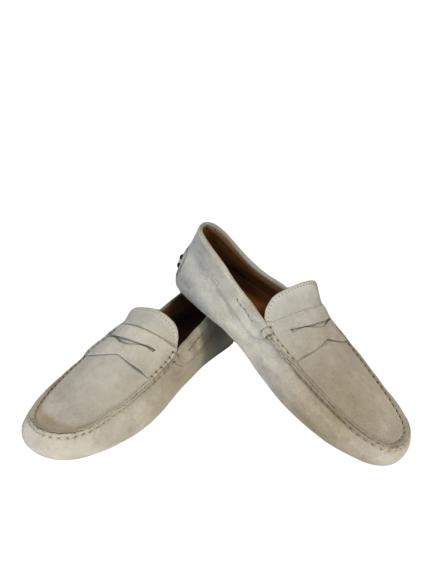 NEW TOD'S SOFT GRAY PENNY LOAFERS SHOES MENS US 9: TOD'S SOFT GRAY PENNY LOAFERS SHOES MENS 9 - MENS US SIZE 9 - NEW CONDITION with dustbag included