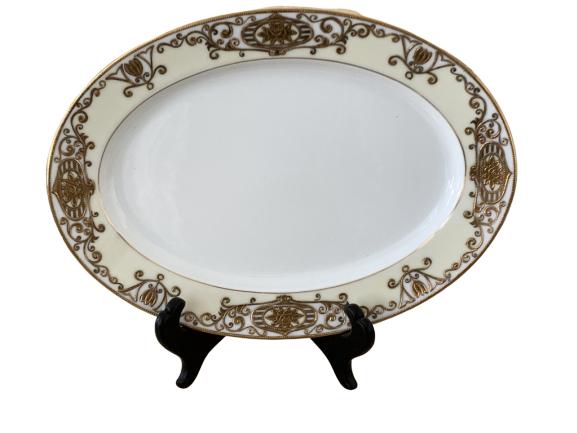 NORITAKE 175 CHINA PLATTER HANDPAINTED GOLD TRIM (1 of 4)