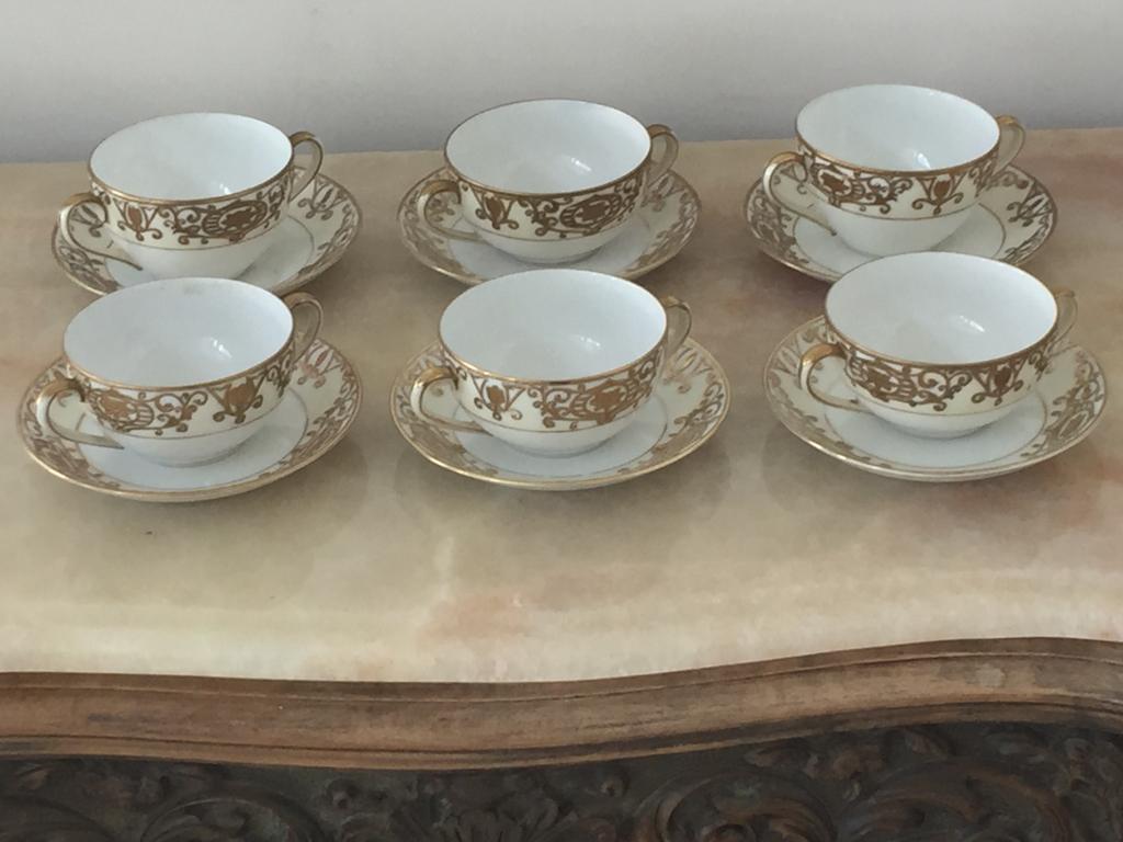 SET OF 6 NORITAKE CHINA SOUP BOWLS W/ SAUCERS (1 of 7)