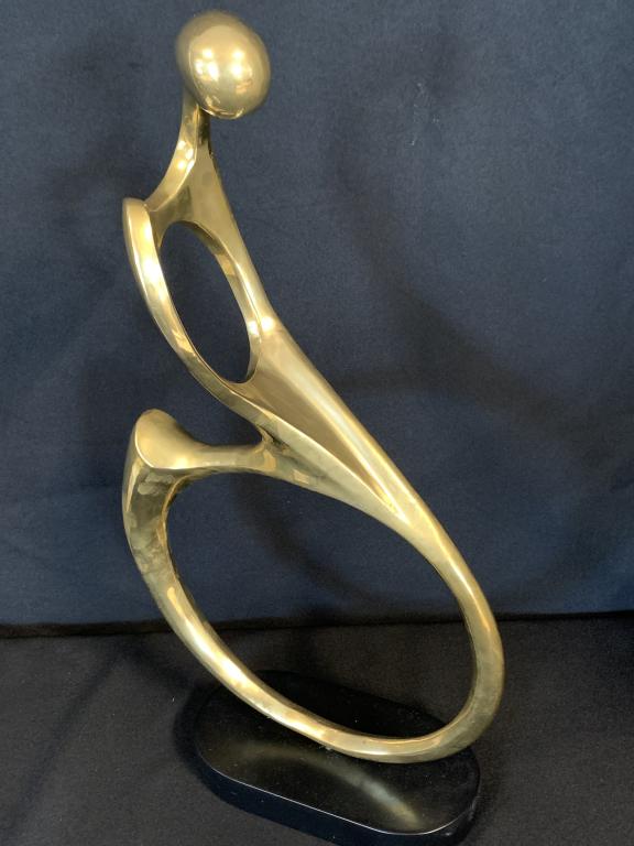 ROCHE BOBOIS CONTEMPORARY ABSTRACT BRASS SCULPTURE (1 of 6)