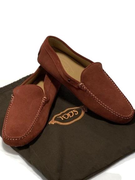 NEW TOD'S MAHOGANY SUEDE LOAFERS SHOES MENS US 9: NEW TOD'S MAHOGANY SUEDE LOAFERS SHOES MENS US 9 - new condition as shown with dustbag included - MENS SIZE US 9