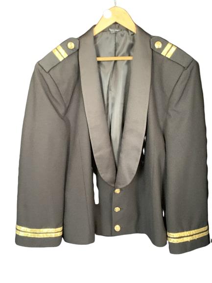 HENRY SEGAL MILITARY GOLD TRIM BLACK TUX JACKET 44 (1 of 6)