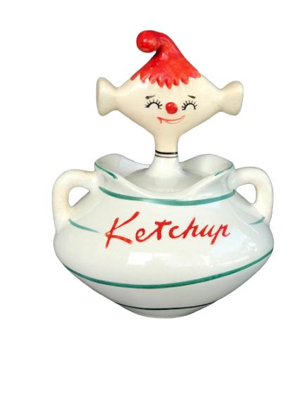 VINTAGE 1959 DAVAR PRO KETCHUP CONTAINER W/LID (1 of 4)