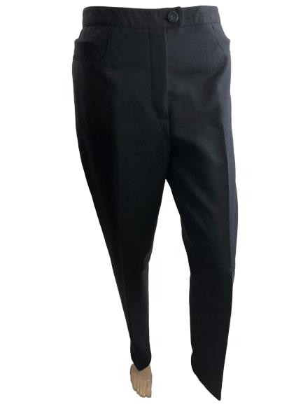 CHANEL WOOL CASHMERE GRAY DRESS SLACKS PANTS S (1 of 9)