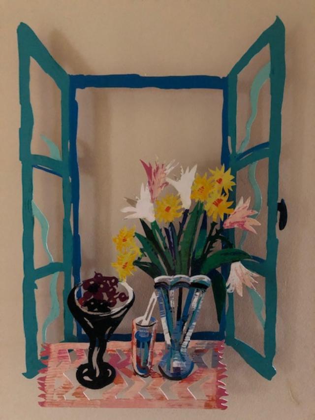 DAVID GERSTEIN "CHERRY SEASON" SCULPTURE SO #5/295: DAVID GERSTEIN "CHERRY SEASON" METAL SCULPTURE SOLD OUT #5/295 - Art done in metal sculpture - Sold out release numbered 5/295 - Signed by artist - Great condition for art!