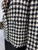 VINTAGE CHANEL BLK/WHT SILK BLEND SZ 40 JACKET - 13