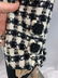 VINTAGE CHANEL BLK/WHT SILK BLEND SZ 40 JACKET - 5
