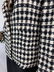 VINTAGE CHANEL BLK/WHT SILK BLEND SZ 40 JACKET - 6