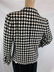 VINTAGE CHANEL BLK/WHT SILK BLEND SZ 40 JACKET - 7