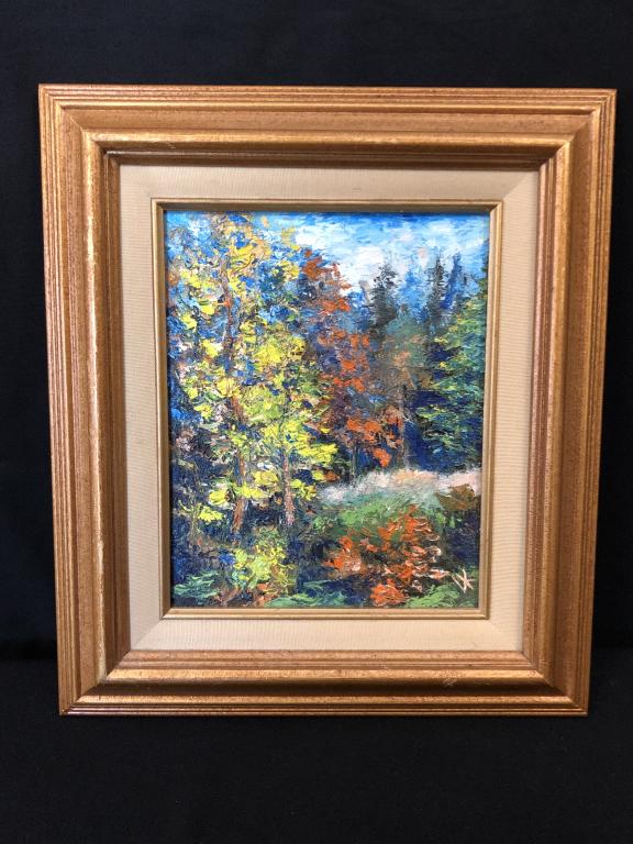 VLAD KOZNYK "IN THE FOREST" ACRYLIC PAINTING ART (1 of 5)