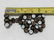 VINTAGE COPPER MILK RHINESTONES CLUSTER EARRINGS - 7
