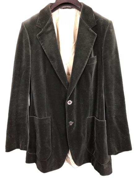 YVES ST LAURENT GREEN VELVET MENS BLAZER COAT 38R (1 of 7)