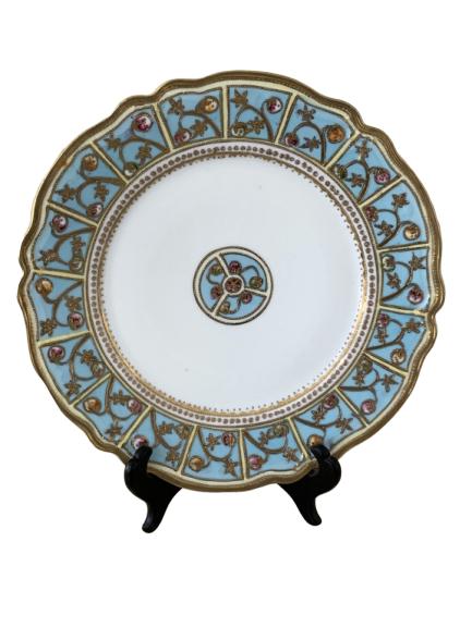 NORITAKE NIPPON CHINA HANDPAINTED BLUE PLATE 10" (1 of 7)