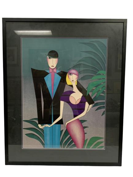 ROBIN MORRIS "THE COUPLE" FRAMED ART PROMO POSTER (1 of 1)