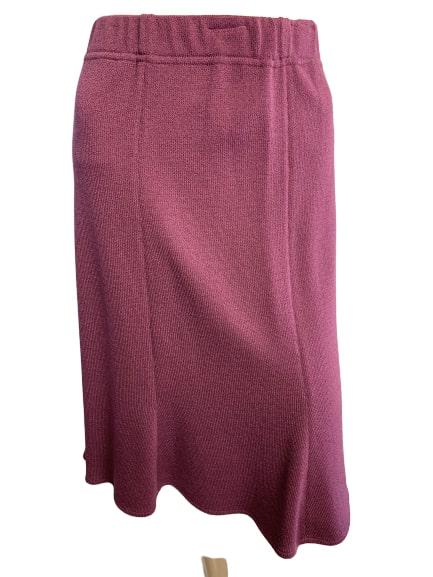 ST JOHN COLLECTION DK PINK SANTANA KNIT SKIRT L 12 (1 of 5)