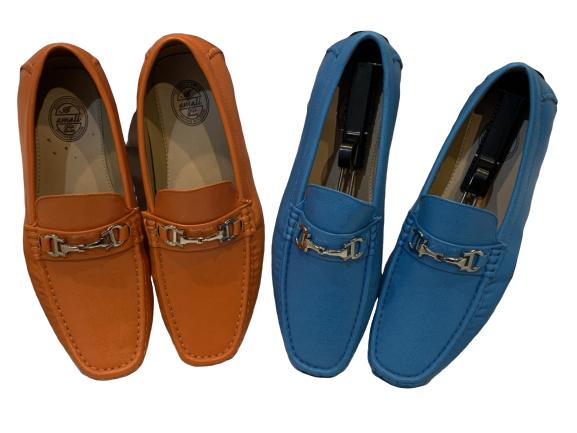 2 PAIRS AMALFI DRIVING LOAFERS SZ 10: 2 PAIRS AMALFI DRIVING LOAFERS SZ 10 Blue and Orange