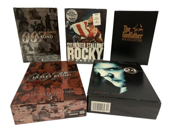 LOT OF DVD EDITIONS JAMES BOND, ROCKY ECT (1 of 3)