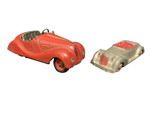 2 VINTAGE TOY CARS- SCHUCO & HUBBLEY-KIDDIE: 2 VINTAGE TOY CARS - SCHUCO eXAMICO 4001-Made in Germany -HUBBLEY-KIDDIE TOY - Made in USA