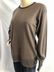 GLORIA SACHS BROWN/BLACK MERINO WOOL SWEATER M - 3