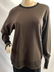 GLORIA SACHS BROWN/BLACK MERINO WOOL SWEATER M - 4
