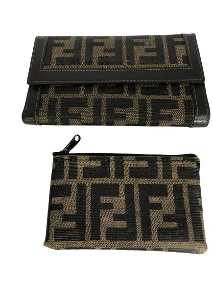 VINTAGE FENDI LEATHER WALLET AND CHANGE PURSE (1 of 4)