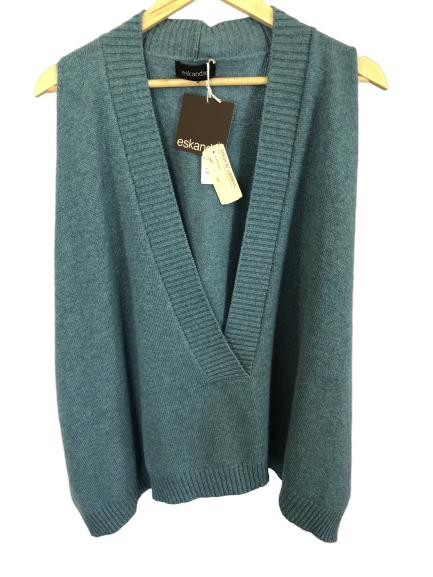 ESKANDER TEAL CASHMERE SWEATER SZ 0-NWT $1395 (1 of 4)