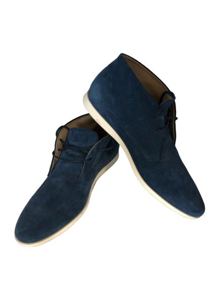 TOD'S BLUE SUEDE HI TOP TIE MENS SHOES US 9: TOD'S BLUE SUEDE HI TOP TIE MENS SHOES US 9 - MENS SIZE US 9- Good condition as shown in pix
