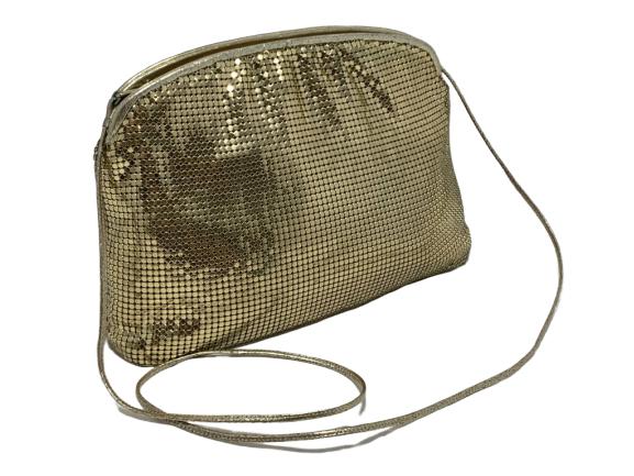 WHITNEY & DAVIS GOLD BEADED HANDBAG (1 of 6)