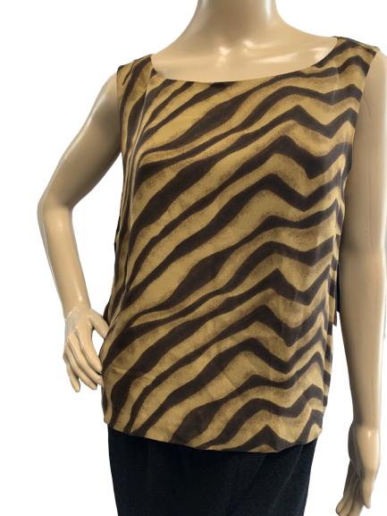 RALPH LAUREN ZEBRA PATTERN LINED SHELL NWT (1 of 2)