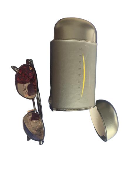 SERENGETI SUNGLASSES WITH CASE: SERENGETI SUNGLASSES WITH CASE -Very good condition