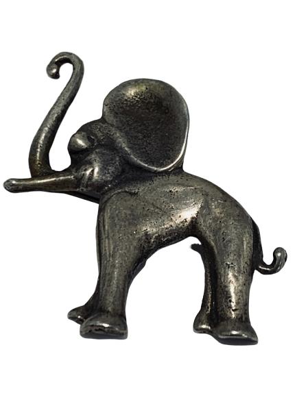 VINTAGE STERLING SILVER ELEPHANT PIN (1 of 4)