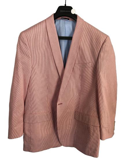 MEN'S SEAN JOHN PINK STRIPED SPORTS COAT SZ44 (1 of 4)