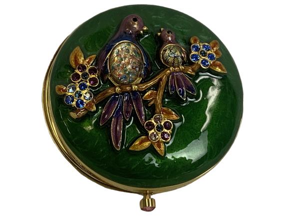 JAY STRONGWATER SWARVOSKI CRYSTAL BIRD COMPACT (1 of 5)