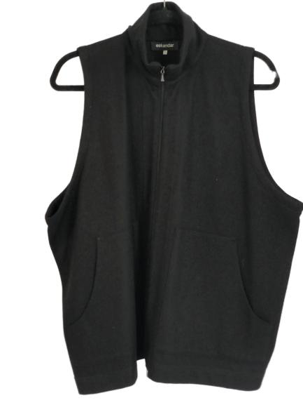ESKANDER CASHMERE(?) BLACK 2 POCKET VEST SZ 0: ESKANDER CASHMERE(?) BLACK 2 POCKET VEST -SZ 0 -Very good condition