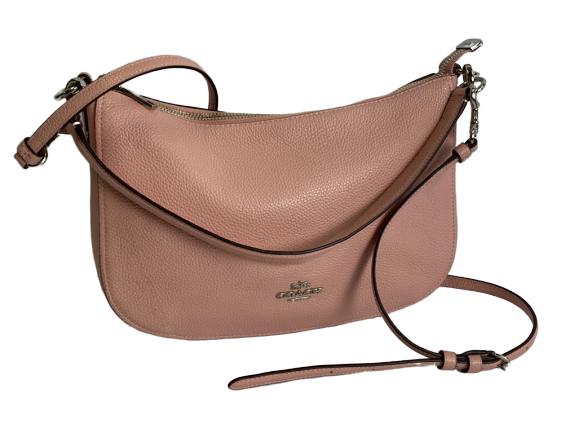 COACH PINK LEATHER HANDBAG: COACH PINK LEATHER HANDBAG -11" X 7" -Very good condition