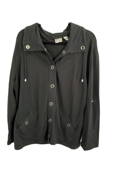 ZENERGY BY CHICOS COTTON COAT SZ 3: ZENERGY BY CHICOS COTTON COAT -SZ 3 -Very good condition