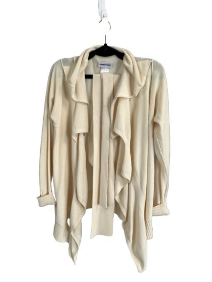 SONIA RYKIEL 100% COTTON CREAM RUFFLED SWEATER L: SONIA RYKIEL 100% COTTON CREAM RUFFLED SWEATER -SZ L -Comes with matching knit belt -Like new condondition