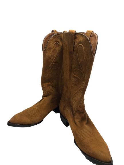 MEN'S LUCCHESTAN LEATHER COWBOY BOOTS SZ 9: MEN'S LUCCHESTAN LEATHER COWBOY BOOTS-SZ 9-Very good preowned condition