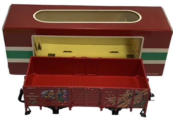 LGB 4021-CT CHRISTMAS GONDOLA NIB: LGB 4021-CT Christmas Gondola with Gift Box Load N/Box