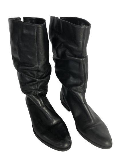 WOMEN'S DIBA BLACK LEATHER BOOTS SIZE 9 1/2: WOMEN'S DIBA BLACK LEATHER BOOTS -SIZE 9 1/2 -Very good preowned condition