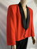 HENRY SEGAL BOLD RED W/ BLACK LAPEL TUX JACKET 44R - 5
